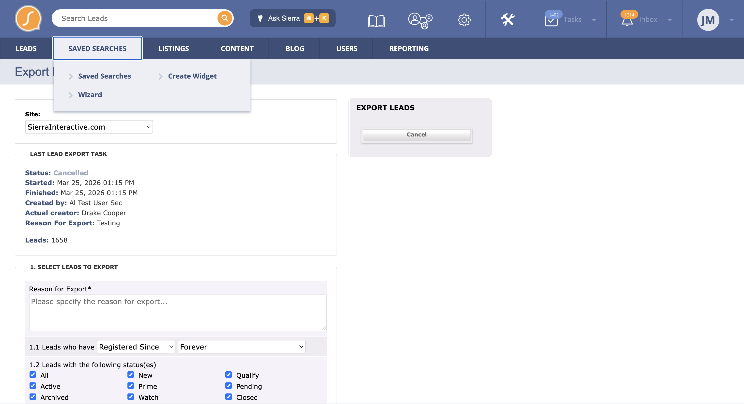 Hover dropdown menu example