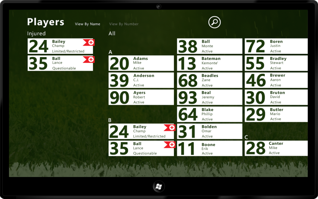 Football Player Injury Tracker screenshot