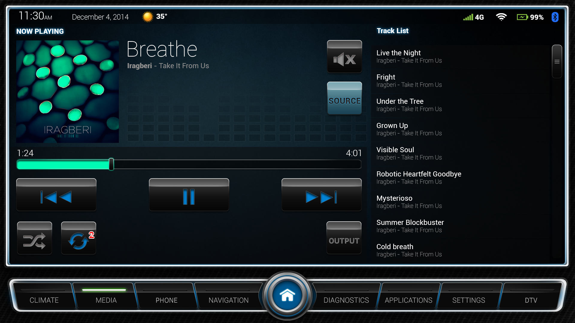 In-Vehicle-Infotainment screenshot