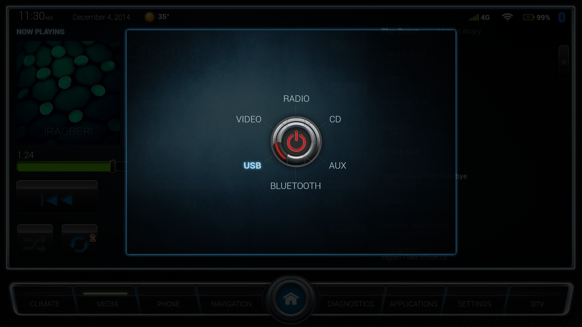 In-Vehicle-Infotainment screenshot