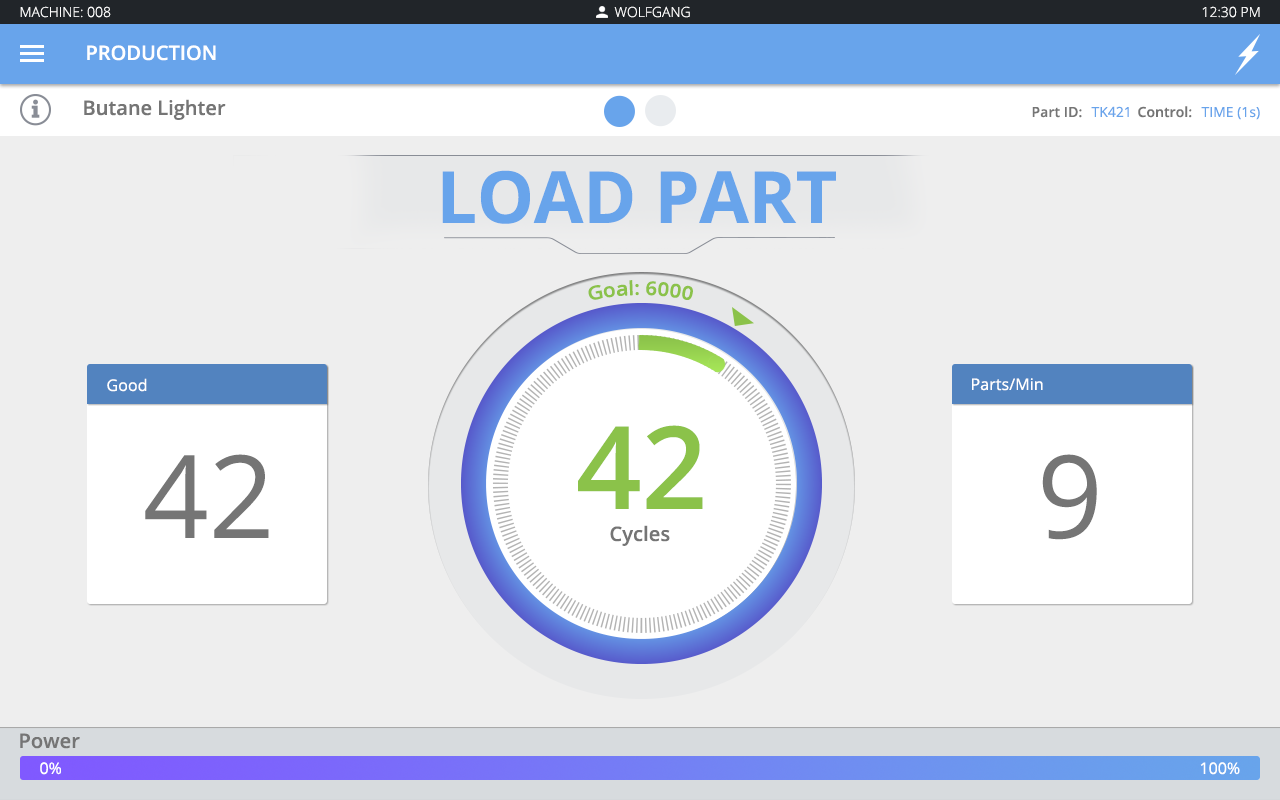 Ultrasonic Welding HMI screenshot