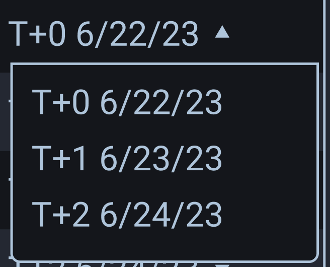 Original date selector
