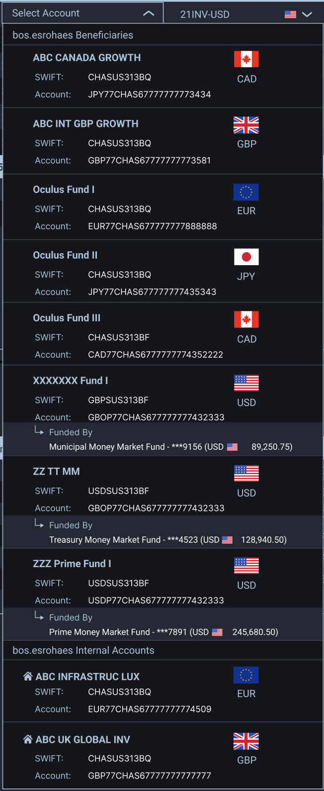 Redemption source dropdown